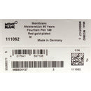 SCARCE 2014 MONTBLANC 149 90TH ANNIVERSARY LIMITED ROSE GOLD TRIM FOUNTAIN PEN NEVER INKED OFFERED BY ANTIQUE DIGGER