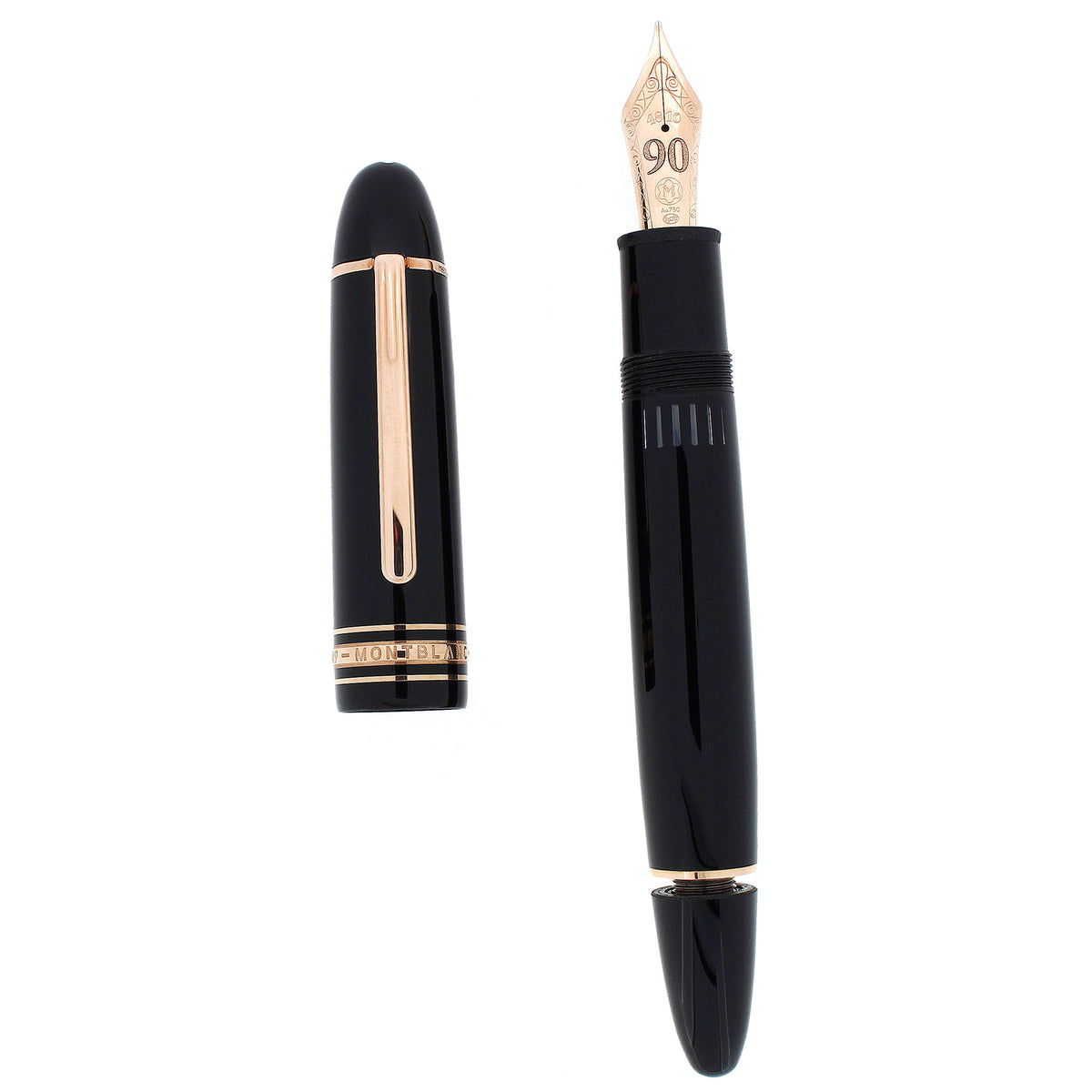 SCARCE 2014 MONTBLANC 149 90TH ANNIVERSARY ROSE/RED GOLD TRIM FOUNTAIN