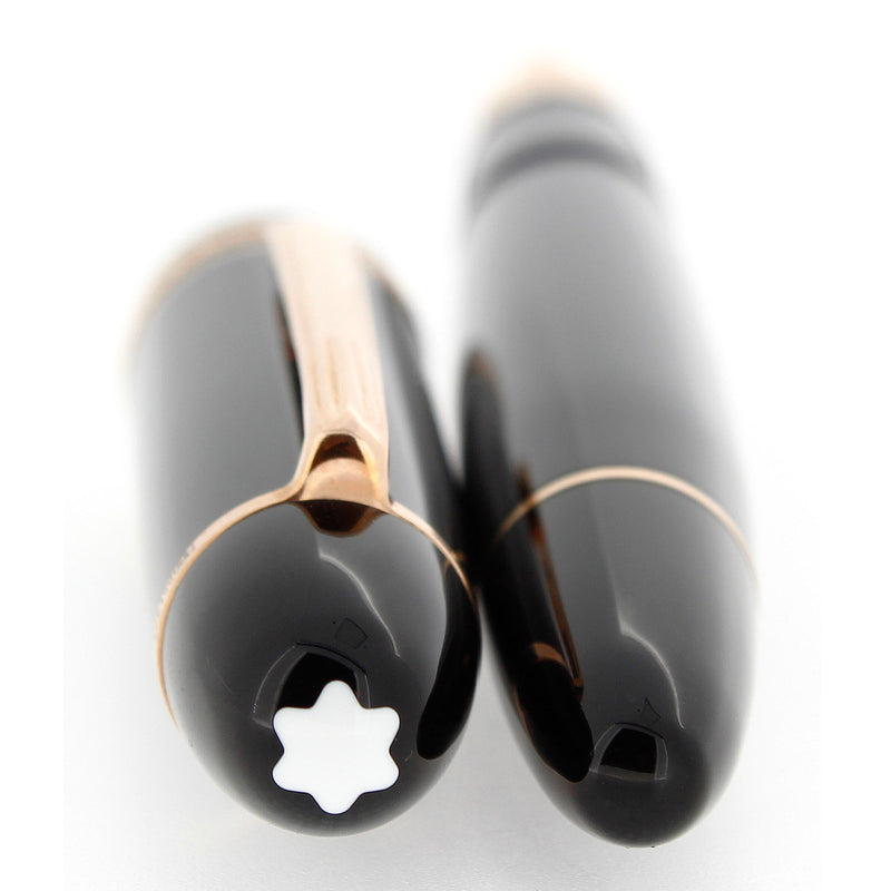 SCARCE 2014 MONTBLANC 149 90TH ANNIVERSARY LIMITED ROSE GOLD TRIM FOUNTAIN PEN NEVER INKED OFFERED BY ANTIQUE DIGGER