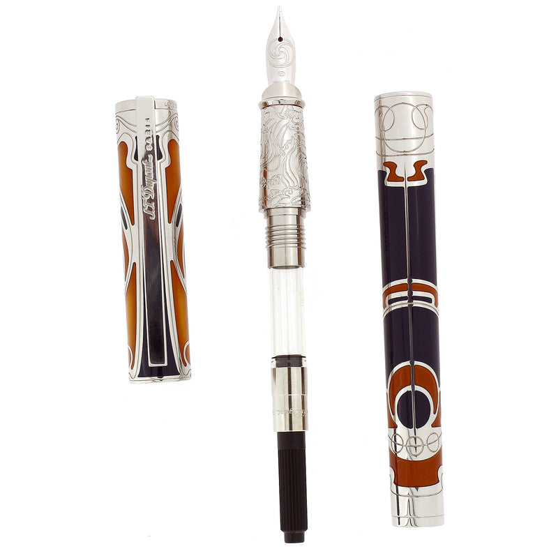 PROTOTYPE 2014 S.T. DUPONT ART NOUVEAU CASA FENOGLIO FOUNTAIN PEN NEVER INKED OFFERED BY ANTIQUE DIGGER