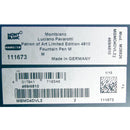 2015 MONTBLANC LUCIANO PAVAROTTI PATRON OF THE ARTS LIMITED EDITION 4810 FOUNTAIN PEN NEVER INKED OFFERED BY ANTIQUE DIGGER