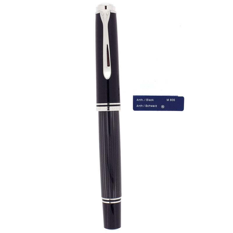 2015 PELIKAN M805 STRESSMAN ANTHRACITE SPECIAL EDITION 18K MED NIB FOUNTAIN PEN NEVER INKED (Copy) OFFERED BY ANTIQUE DIGGER