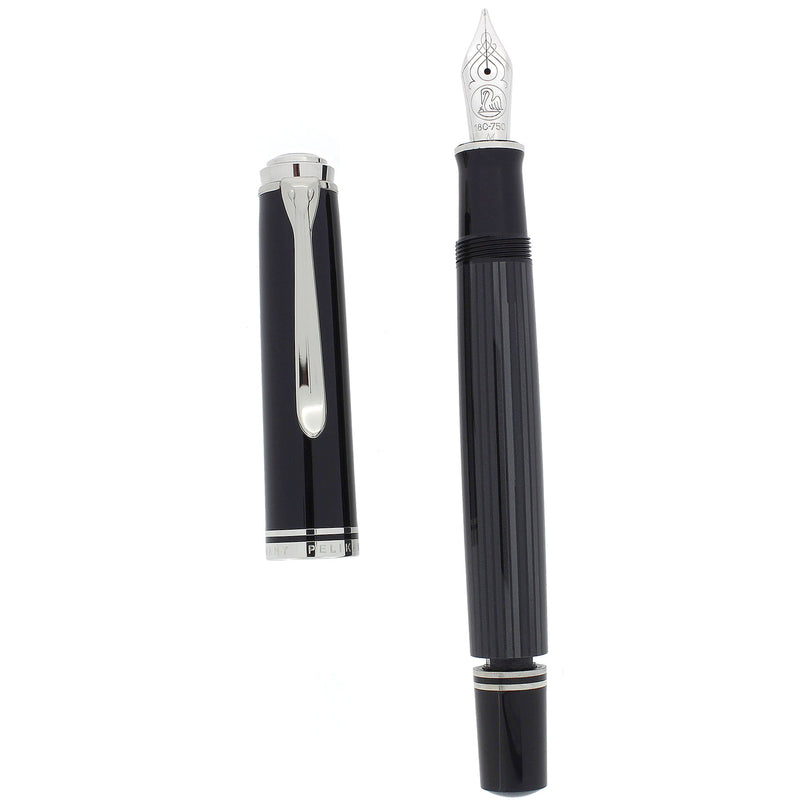 2015 PELIKAN M805 STRESSMAN ANTHRACITE SPECIAL EDITION 18K MED NIB FOUNTAIN PEN NEVER INKED (Copy) OFFERED BY ANTIQUE DIGGER