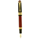 2015 MICHEL PERCHIN MP6 LIMITED EDITION 83/88 GREEK KEY RUBY RED GUILLOCHE ENAMELED & STERLING VERMEIL TRIM FOUNTAIN PEN OFFERED BY ANTIQUE DIGGER