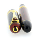 2015 MICHEL PERCHIN MP6 LIMITED EDITION 83/88 GREEK KEY RUBY RED GUILLOCHE ENAMELED & STERLING VERMEIL TRIM FOUNTAIN PEN OFFERED BY ANTIQUE DIGGER