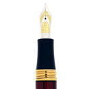 2015 MICHEL PERCHIN MP6 LIMITED EDITION 83/88 GREEK KEY RUBY RED GUILLOCHE ENAMELED & STERLING VERMEIL TRIM FOUNTAIN PEN OFFERED BY ANTIQUE DIGGER