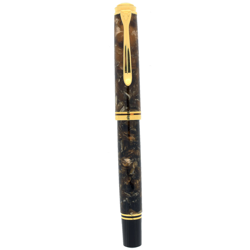 2017 PELIKAN M800 RENAISSANCE BROWN SPECIAL EDITION 18K MED NIB FOUNTA