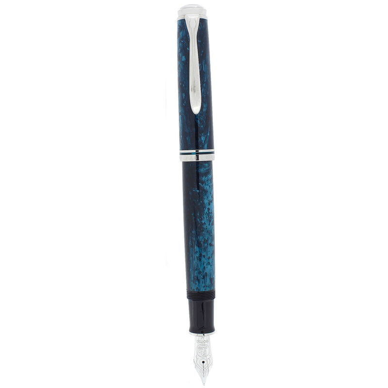 2018 PELIKAN M805 OCEAN SWIRL SPECIAL EDITION 18K MED NIB FOUNTAIN PEN MINT OFFERED BY ANTIQUE DIGGER