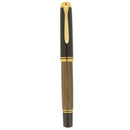 2019 PELIKAN M800 BROWN-BLACK SPECIAL EDITION 18K MED NIB FOUNTAIN PEN NEW IN BOX OFFERED BY ANTIQUE DIGGER