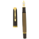2019 PELIKAN M800 BROWN-BLACK SPECIAL EDITION 18K MED NIB FOUNTAIN PEN NEW IN BOX OFFERED BY ANTIQUE DIGGER