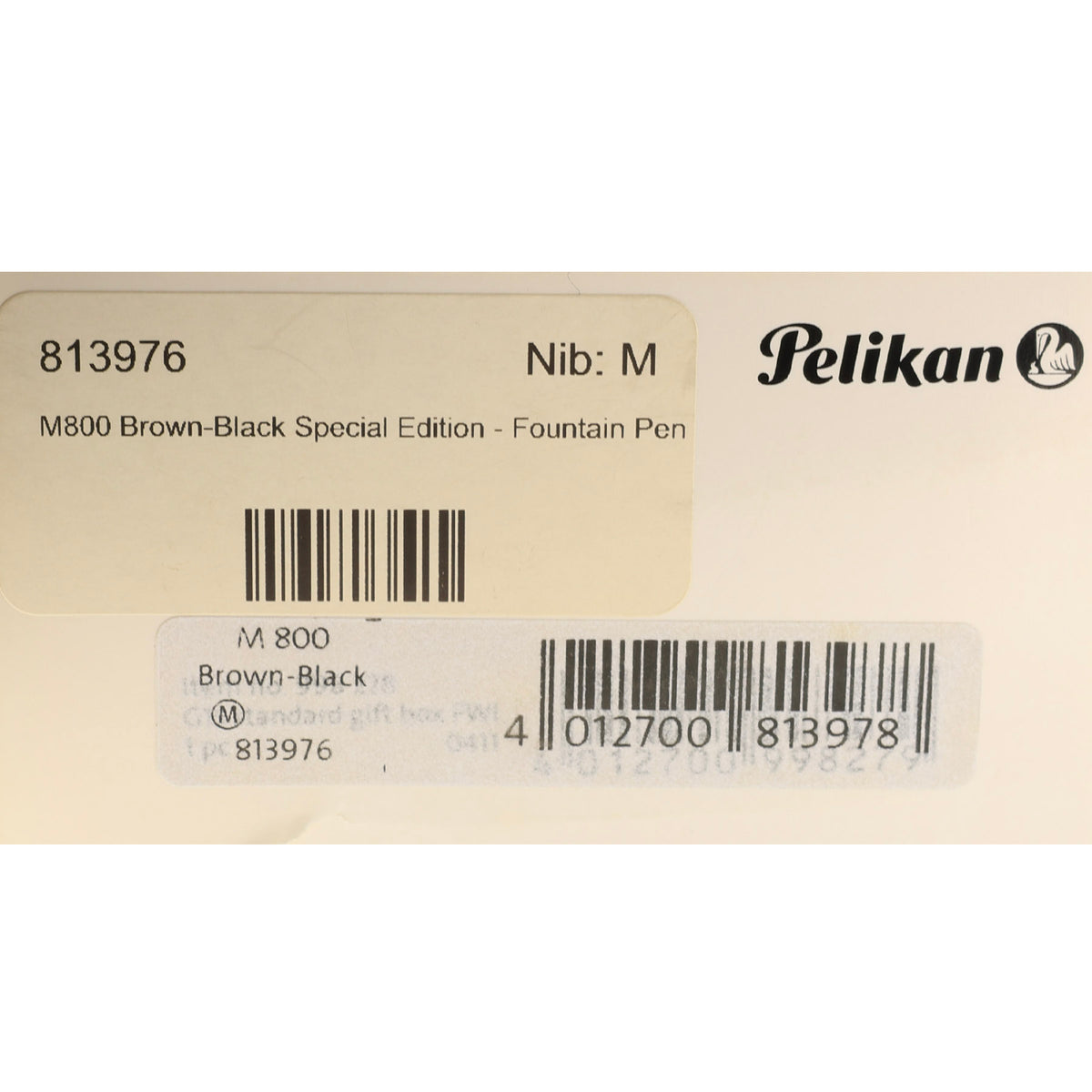 2019 PELIKAN M800 SOUVERAN BROWN-BLACK SPECIAL EDITION 18K MED NIB FOU