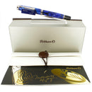NEVER INKED 2019 PELIKAN M805 BLUE DUNES SPECIAL EDITION FOUNTAIN PEN OFFERED BY ANTIQUE DIGGER