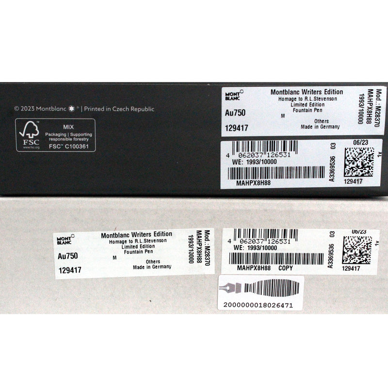 2023 MONTBLANC ROBERT LOUIS STEVENSON WRITERS EDITION LIMITED EDITION FOUNTAIN PEN NEW OFFERED BY ANTIQUE DIGGER