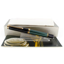 2023 PELIKAN M1000 SOUVERAN GOLD TRIM 18C MED NIB BLACK FOUNTAIN PEN NEW IN BOX OFFERED BY ANTIQUE DIGGER