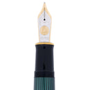 2023 PELIKAN M1000 SOUVERAN GOLD TRIM 18C MED NIB BLACK FOUNTAIN PEN NEW IN BOX OFFERED BY ANTIQUE DIGGER