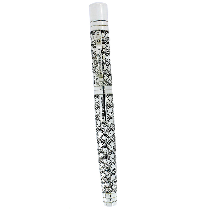 YARD-O-LED VICEROY GRAND VICTORIAN STERLING SILVER FOUNTAIN PEN NEVER INKED OFFERED BY ANTIQUE DIGGER