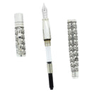 YARD-O-LED VICEROY GRAND VICTORIAN STERLING SILVER FOUNTAIN PEN NEVER INKED OFFERED BY ANTIQUE DIGGER