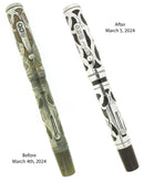 HARD RUBBER DEOXIDATION FOUNTAIN PEN RESULTS BY ANTIQUE DIGGER