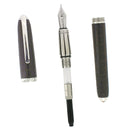 CARTIER DANDY CROCODILE EBONY SCALES LIMITED EDITION 351/1847 FOUNTAIN PEN MINT OFFERED BY ANTIQUE DIGGER