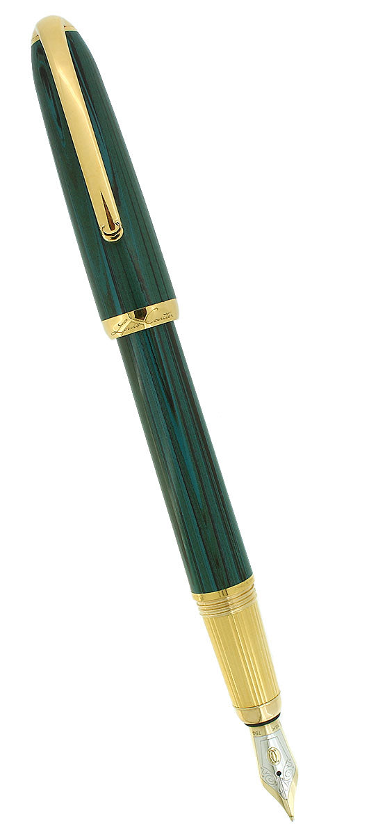 CARTIER DANDY LIMITED EDITION VERDE GREEN EBONITE FOUNTAIN PEN NEVER INKED OFFERED BY ANTIQUE DIGGER