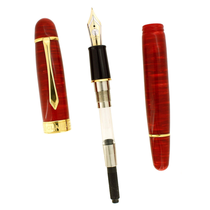 2007 CLASSIC PENS LB1 FLAME RED LAMBROU LIMITED EDITION FOUNTAIN PEN MINT OFFERED BY ANTIQUE DIGGER