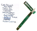 CONKLIN DURAGRAPH FOREST GREEN 1.1MM STUB NIB FOUNTAIN PEN SERVICED