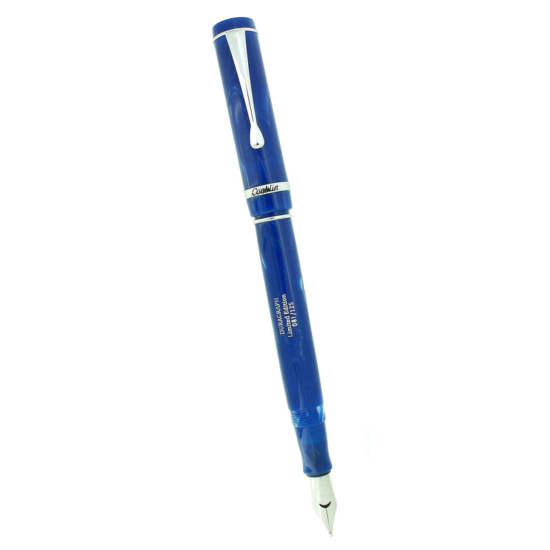 CONKLIN DURAGRAPH  LAPIS LAZULI 81 OF 125 LIMITED EDITION BROAD NIB FOUNTAIN PEN SERVICED