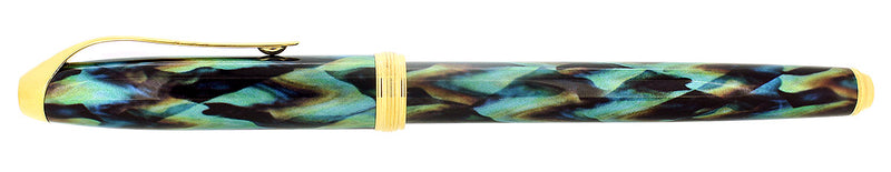 CIRCA 2001 CROSS PINNACLE PEACOCK 18K MEDIUM NIB FOUNTAIN PEN NEVER INKED OFFERED BY ANTIQUE DIGGER