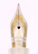 1990S MONTEGRAPPA 1912 SYMPHONY YELLOW CELLULOID STERLING TRIM FOUNTAIN PEN NEVER INKED OFFERED BY ANTIQUE DIGGER