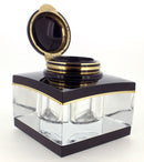 CIRCA 2000 MONTBLANC MEISTERSTUCK TINTENGLAS CRYSTAL INKWELL W/PIPETTE OFFERED BY ANTIQUE DIGGER