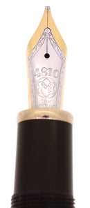 C2000 MONTBLANC 146 LEGRAND SOLITAIRE CITRINE GOLD PLATED FOUNTAIN PEN STICKERED