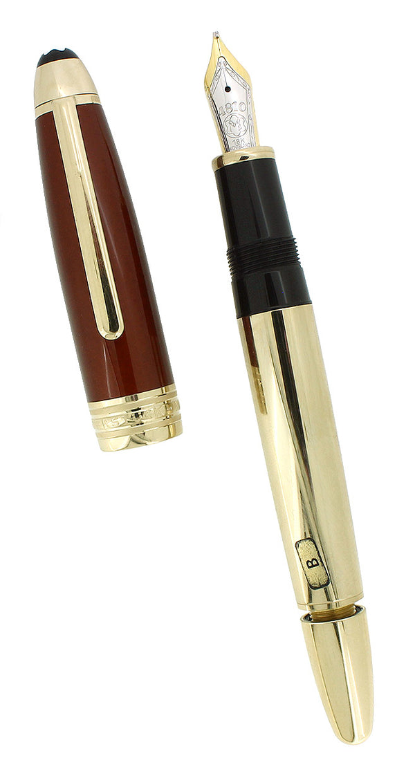 C2000 MONTBLANC 146 LEGRAND SOLITAIRE CITRINE GOLD PLATED FOUNTAIN PEN