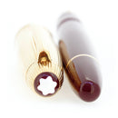 C1995 MONTBLANC 147 DOUE STERLING VERMEIL BORDEAUX TRAVELER'S FOUNTAIN PEN NEVER INKED OFFERED BY ANTIQUE DIGGER