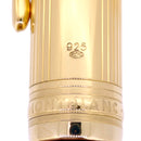 C1995 MONTBLANC 147 DOUE STERLING VERMEIL BORDEAUX TRAVELER'S FOUNTAIN PEN NEVER INKED OFFERED BY ANTIQUE DIGGER