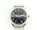 NEW MONTBLANC 1858 WATCH 44MM BLACK DIAL STEEL COLLECTION SWISS MOVEMENT MINT OFFERED BY ANTIQUE DIGGER