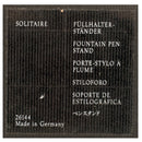 C1992 MONTBLANC MEISTERSTUCK N°144 SOLITAIRE STERLING LINED PATTERN FOUNTAIN W/STERLING DESK BASE OFFERED BY ANTIQUE DIGGER