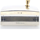 C1992 MONTBLANC MEISTERSTUCK N°144 SOLITAIRE STERLING LINED PATTERN FOUNTAIN W/STERLING DESK BASE OFFERED BY ANTIQUE DIGGER