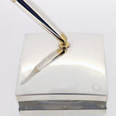 C1992 MONTBLANC MEISTERSTUCK N°144 SOLITAIRE STERLING LINED PATTERN FOUNTAIN W/STERLING DESK BASE OFFERED BY ANTIQUE DIGGER