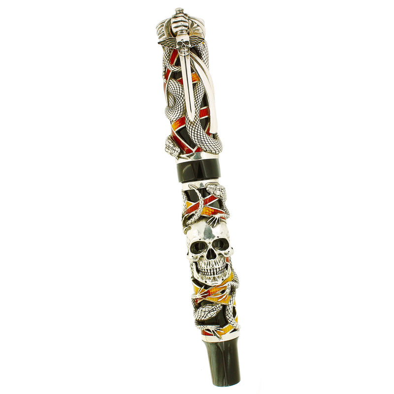 MONTEGRAPPA CHAOS STERLING SILVER LIMITED EDITION 394/1000 FOUNTAIN PEN BOX/PAPERS OFFERED BY ANTIQUE DIGGER