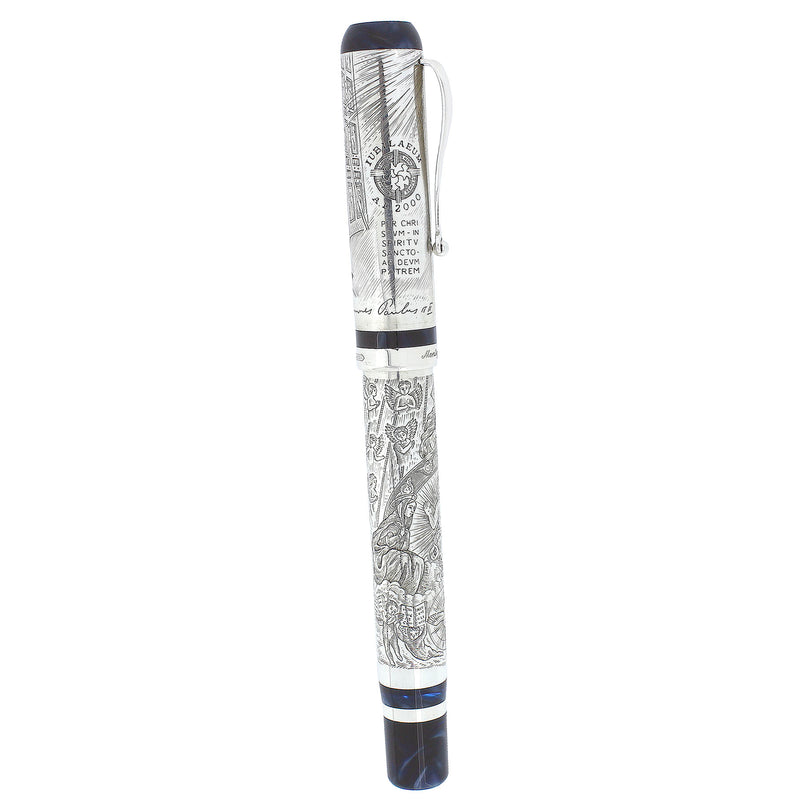 MONTEGRAPPA VATICAN 2000 PAPAL STERLING LIMITED EDITION FOUNTAIN PEN BOX/PAPERS NEVER INKED OFFERED BY ANTIQUE DIGGER