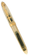 NOS OMAS 360 BRONZE VISION GOLD TRIM PISTON FILLER EF 18K NIB FOUNTAIN PEN NEVER INKED OFFERED BY ANTIQUE DIGGER