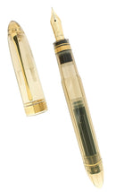 NOS OMAS 360 BRONZE VISION GOLD TRIM PISTON FILLER EF 18K NIB FOUNTAIN PEN NEVER INKED OFFERED BY ANTIQUE DIGGER