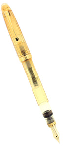 NEW OLD STOCK OMAS OGIVA VISION GOLD TRIM PISTON FILLER EF 18K NIB FOUNTAIN PEN NEVER INKED OFFERED BY ANTIQUE DIGGER