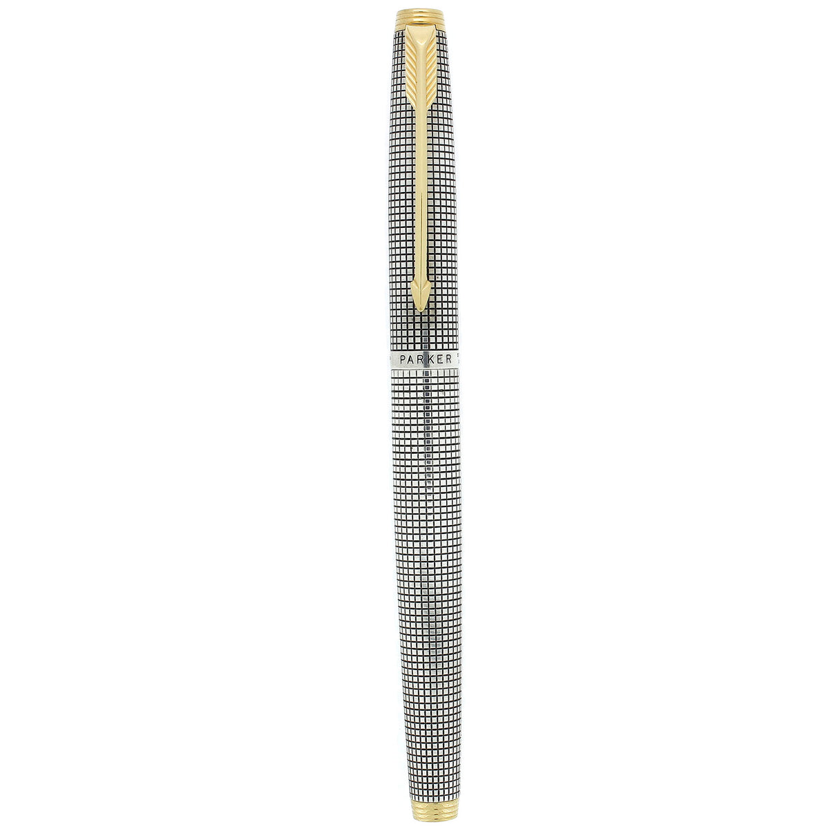 C1964 FIRST YEAR PARKER 75 STERLING SILVER CROSSHATCH (CISELE) W/SCARC