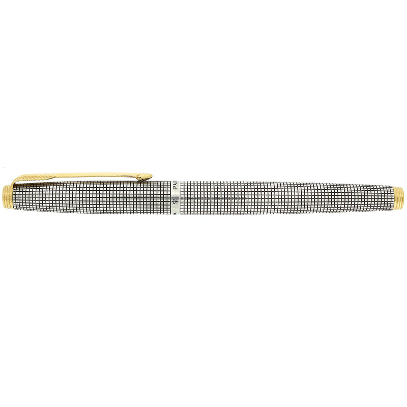 C1964 FIRST YEAR PARKER 75 STERLING SILVER CROSSHATCH (CISELE) W/SCARC