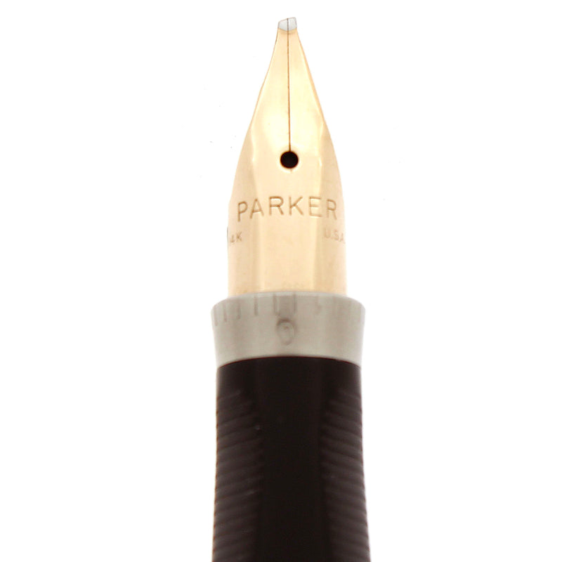 C1964 FIRST YEAR PARKER 75 STERLING SILVER CROSSHATCH (CISELE) W/SCARC