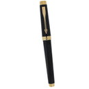 PARKER PREMIER BLACK LACQUE GOLD TRIM W/18K MED NIB FOUNTAIN PEN NEVER INKED OFFERED BY ANTIQUE DIGGER