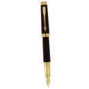 PARKER PREMIER BLACK LACQUE GOLD TRIM W/18K MED NIB FOUNTAIN PEN NEVER INKED OFFERED BY ANTIQUE DIGGER