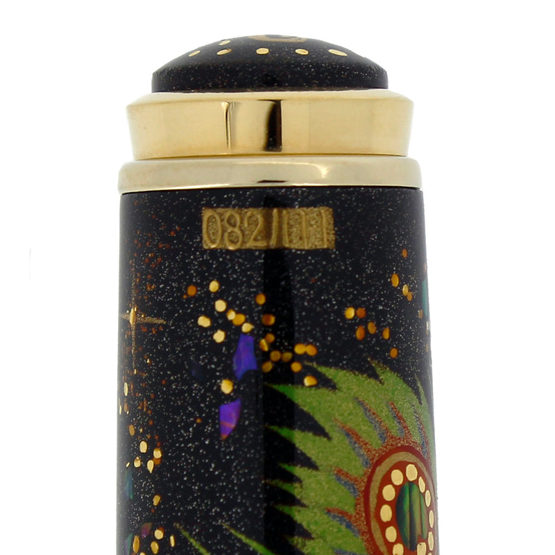 RARE PELIKAN M1000 PEACOCK MAKI-E LIMITED EDITION 82/111 FOUNTAIN PEN MINT IN BOX NEVER INKED OFFERED BY ANTIQUE DIGGER