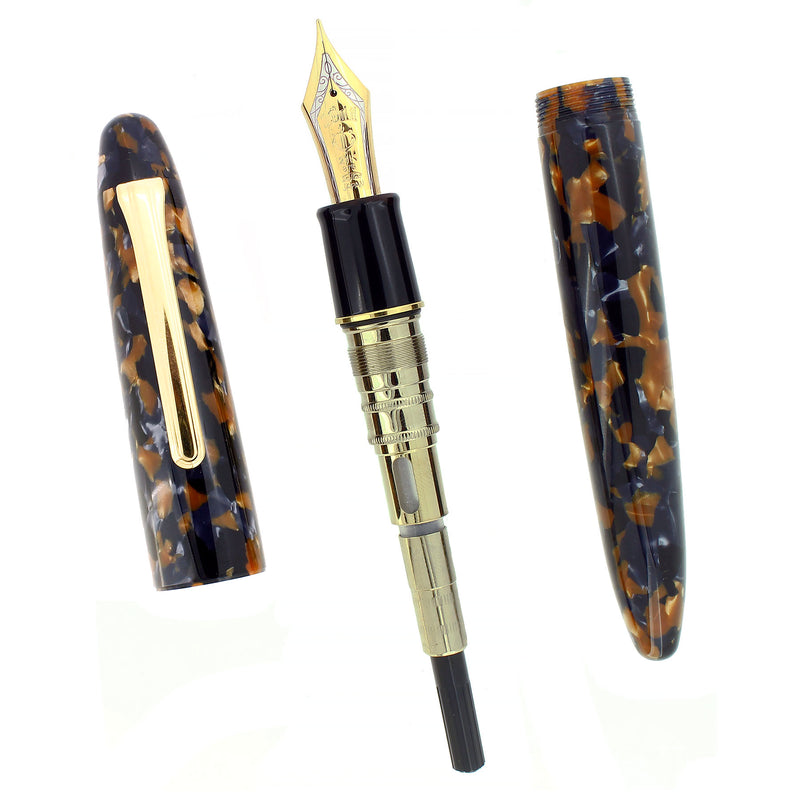 CIRCA 2010 SAILOR THE KING OF PEN MOSAIC BROWN FOUNTAIN PEN NEVER INKED OFFERED BY ANTIQUE DIGGER